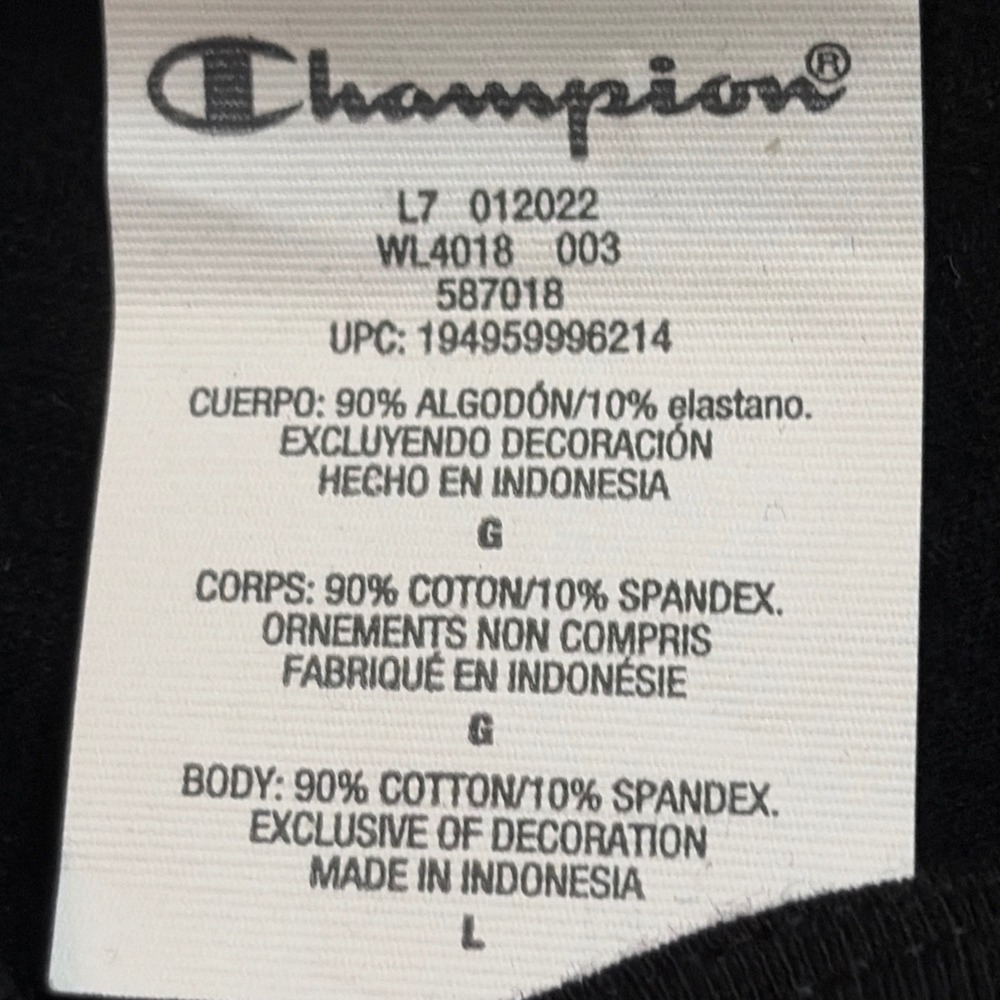NWT Champion Everyday Cropped Top Cami Y2K Sporty Streetwear Basic Layering L - Picture 5 of 9